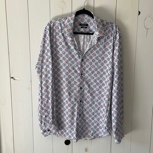 Bugatchi Multicolor Patterned Button Down Shirt